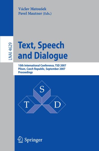 Обложка книги Text, Speech and Dialogue, 10 conf., TSD 2007