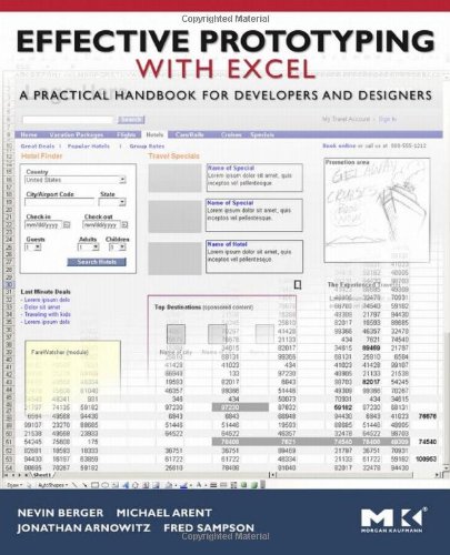 Обложка книги Effective Prototyping with Excel: A practical handbook for developers and designers