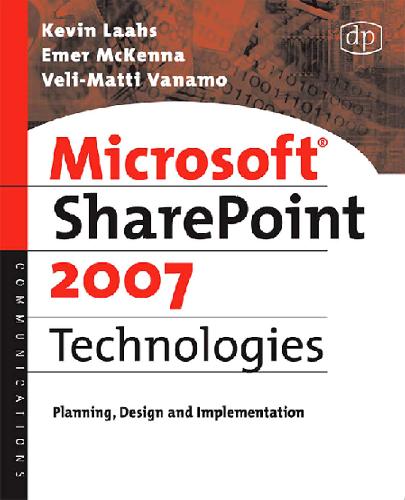 Обложка книги Microsoft SharePoint 2007 Technologies: Planning, Design and Implementation