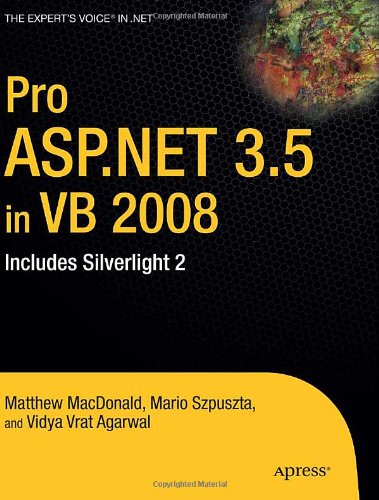 Обложка книги Pro ASP.NET 3.5 in VB 2008: Includes Silverlight 3
