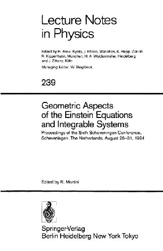 Обложка книги Geometric Aspects of the Einstein Equations and Integrable Systems
