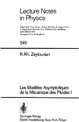 Обложка книги Les Modeles Asymptotiques de la Mecanique des Fluides 1