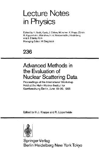 Обложка книги Advanced Methods in the Evaluation of Nuclear Scattering Data