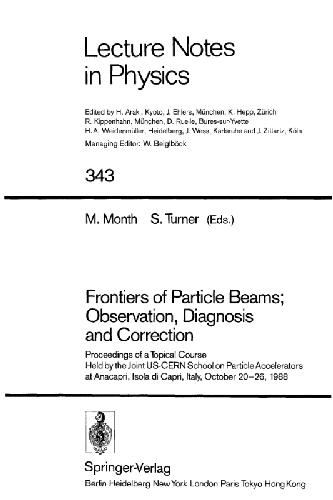 Обложка книги Frontiers of Particle Beams: Observation, Diagnosis and Correction
