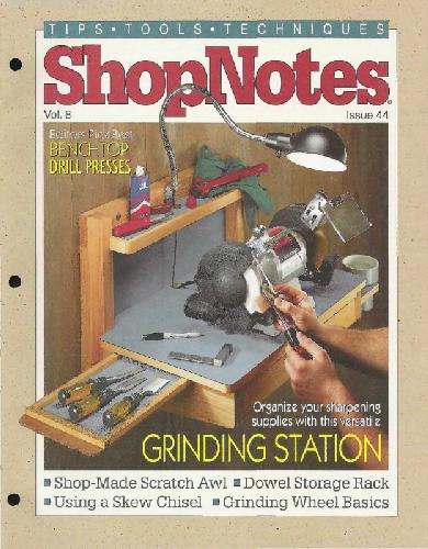 Обложка книги Woodworking Shopnotes 044 - Grinding Station