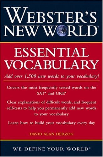 Обложка книги Webster's New World Essential Vocabulary for SAT and GRE