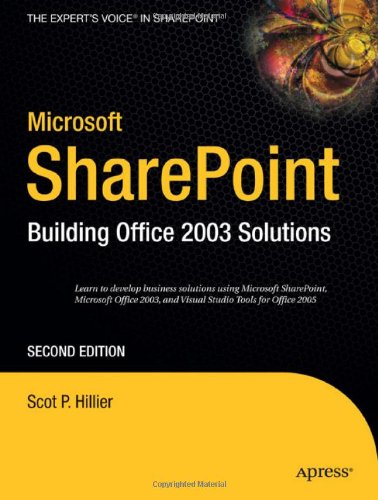 Обложка книги Microsoft SharePoint: Building Office 2003 Solutions
