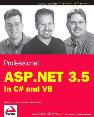 Обложка книги Professional ASP.NET 3.5: In C# and VB