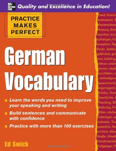 Обложка книги Practice Makes Perfect: German Vocabulary Book