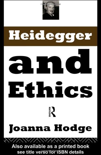 Обложка книги Heidegger and Ethics
