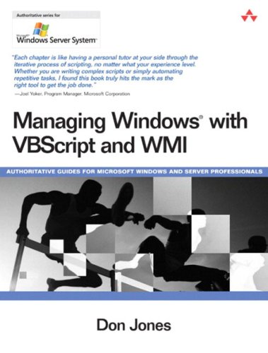 Обложка книги Managing Windows (R) with VBScript and WMI