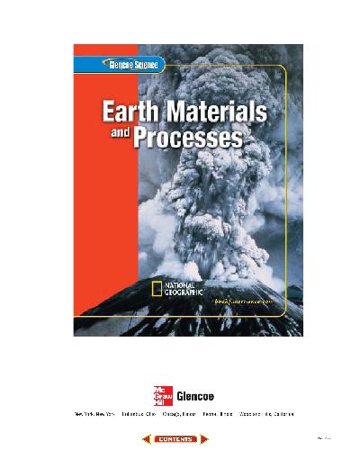 Обложка книги Glencoe Science: Earth's Materials and Processes Student Edition
