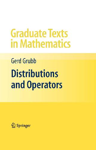 Обложка книги Distributions and Operators