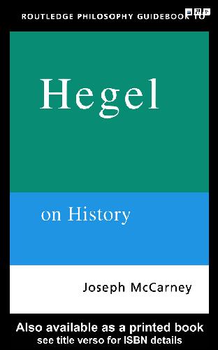 Обложка книги Philosophy Guidebook To Hegel On History