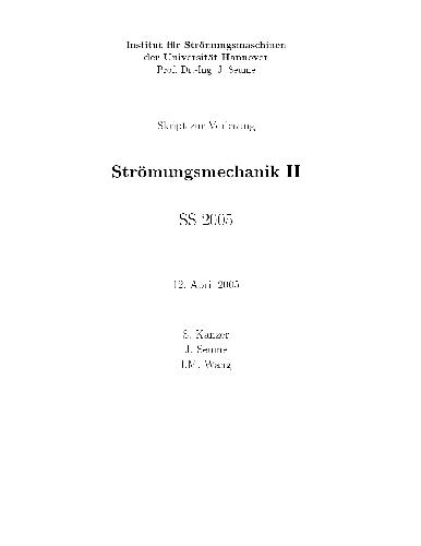 Обложка книги Stroemungsmechanik II 001
