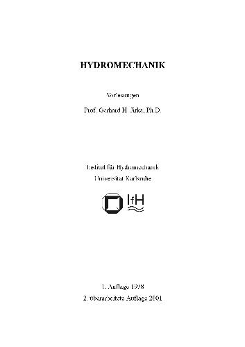 Обложка книги Hydromechanik 001