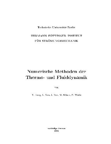 Обложка книги Numerische Methoden der Fluiddynamik 001