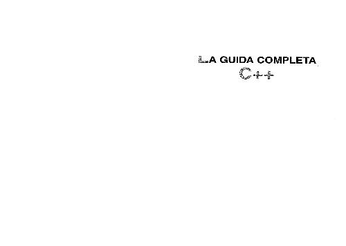 Обложка книги La guida completa C++