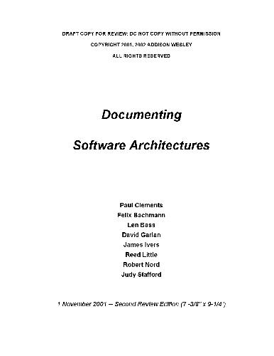 Обложка книги Documenting Software Architecture