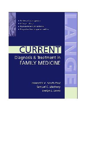 Обложка книги Current Diagnosis &amp; Treatment In Family Medicine