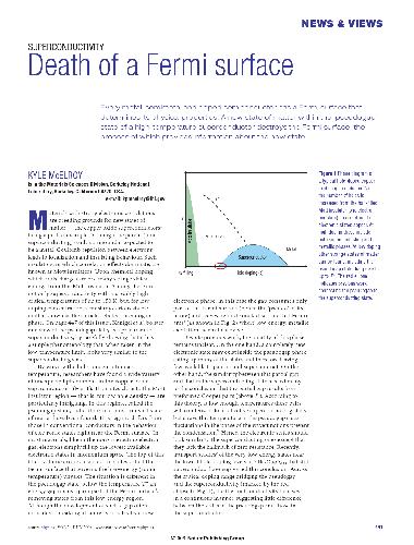 Обложка книги Superconductivity Death of a Fermi surface