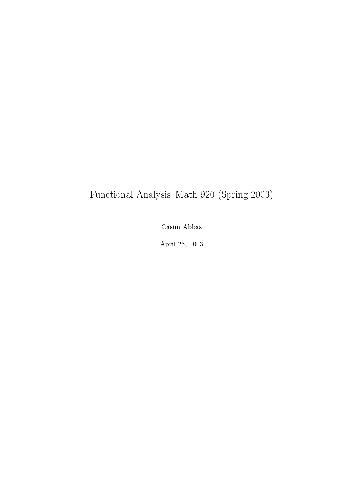 Обложка книги Functional Analysis