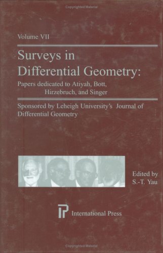 Обложка книги Surveys in Differential Geometry: Papers dedicated to Atiyah, Bott, Hirzebruch, and Singer (The founders of the Index Theory) (International Press) (Vol 7)
