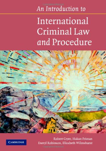 Обложка книги An Introduction to International Criminal Law and Procedure
