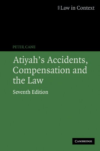 Обложка книги Atiyah's Accidents, Compensation and the Law (Law in Context)