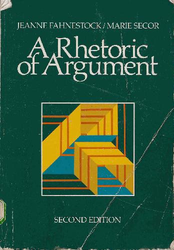 Обложка книги A rhetoric of argument