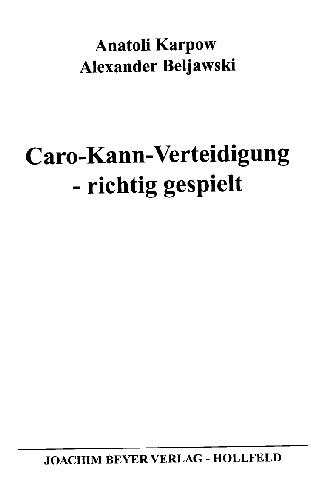 Обложка книги Caro-Kann Verteidigung
