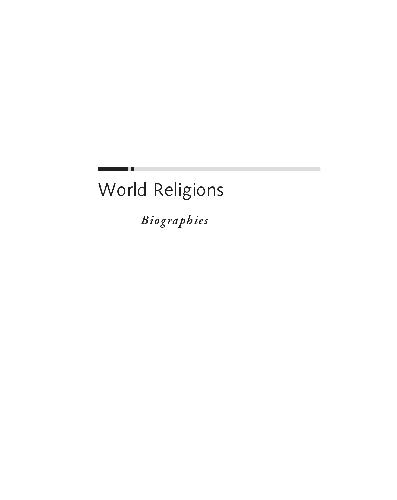 Обложка книги World Religions RL. Biographies