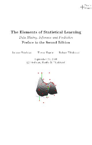 Обложка книги The elements of statistical learning - Data mining, inference, and prediction