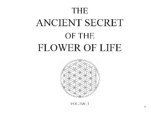 Обложка книги The Ancient Secret of the Flower of Life