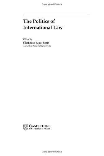Обложка книги The politics of international law