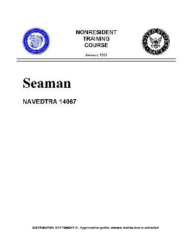 Обложка книги US Navy course - Seaman NAVEDTRA 14067