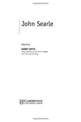 Обложка книги John Searle (Contemporary Philosophy in Focus)