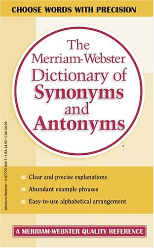 Обложка книги The Merriam-Webster Dictionary of Synonyms and Antonyms