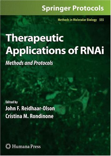 Обложка книги Therapeutic Applications of RNAi: Methods and Protocols (Methods in Molecular Biology)