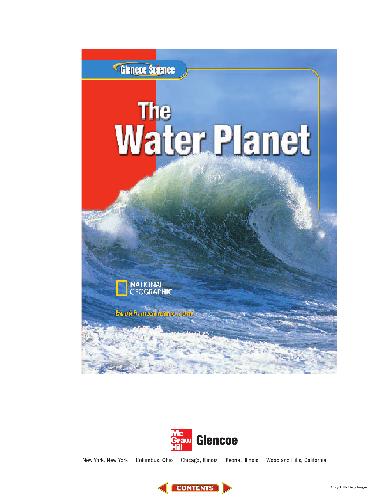 Обложка книги Glencoe Science: The Water Planet, Student Edition