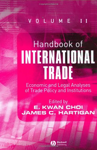 Обложка книги Handbook of International Trade: Economic and Legal Analyses of Trade Policy and Institutions (Blackwell Handbooks in Economics)