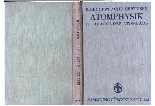 Обложка книги ATOMPHYSIK, Vols. I-II. 