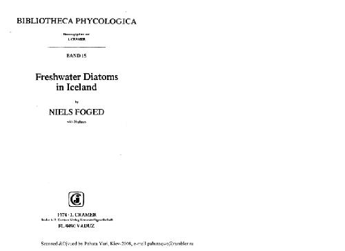 Обложка книги Diatoms in Oland, Sweden