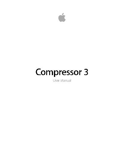 Обложка книги Compressor 3 User Manual