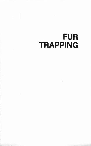 Обложка книги Fur Trapping: A Complete Guide to Equipment and Best Techniques