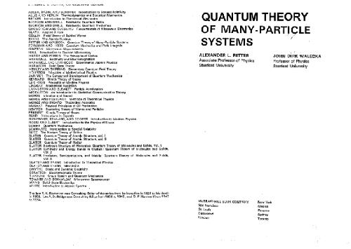 Обложка книги Quantum theory of many-particle systems