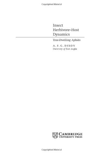 Обложка книги Insect Herbivore-Host Dynamics: Tree-Dwelling Aphids