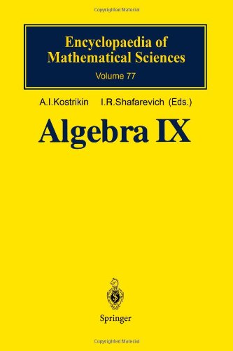 Обложка книги Algebra 9.. finite groups of Lie type, finite dimensional division algebras