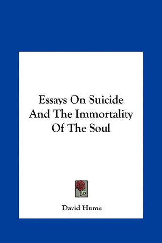 Обложка книги Essays on suicide and the immortality of the soul