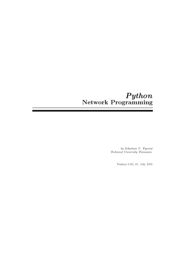 Обложка книги Python network programming